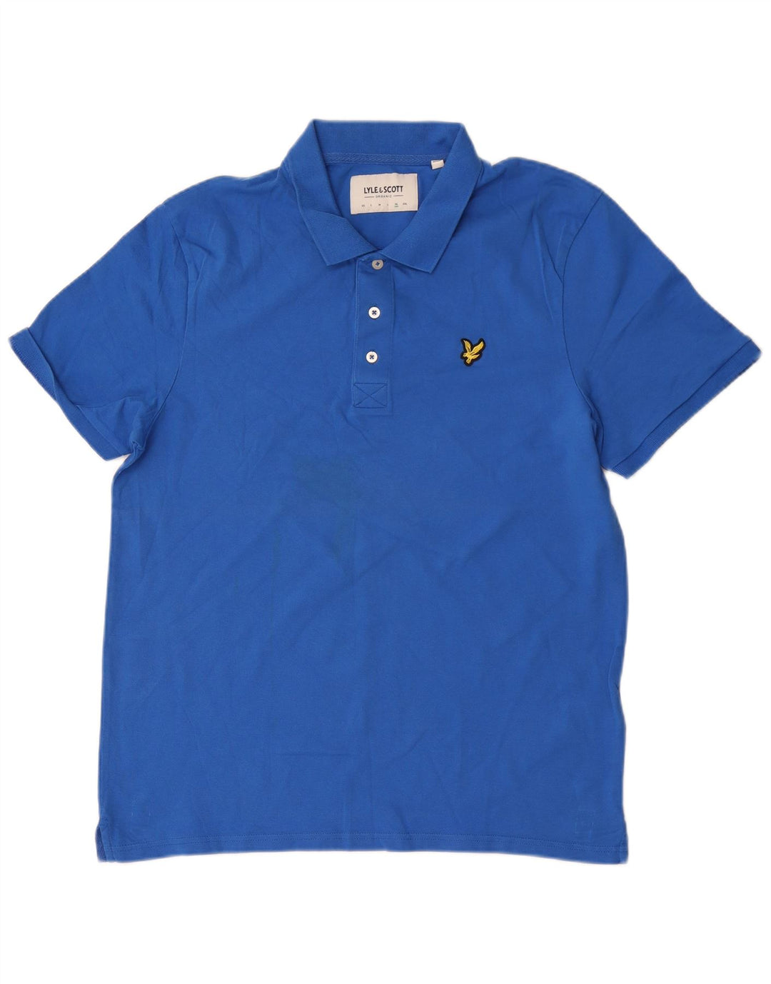 Lyle & Scott Ανδρικό πουκάμισο πόλο XL Μπλε βαμβακερό