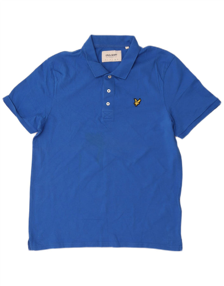 Lyle & Scott Ανδρικό πουκάμισο πόλο XL Μπλε βαμβακερό