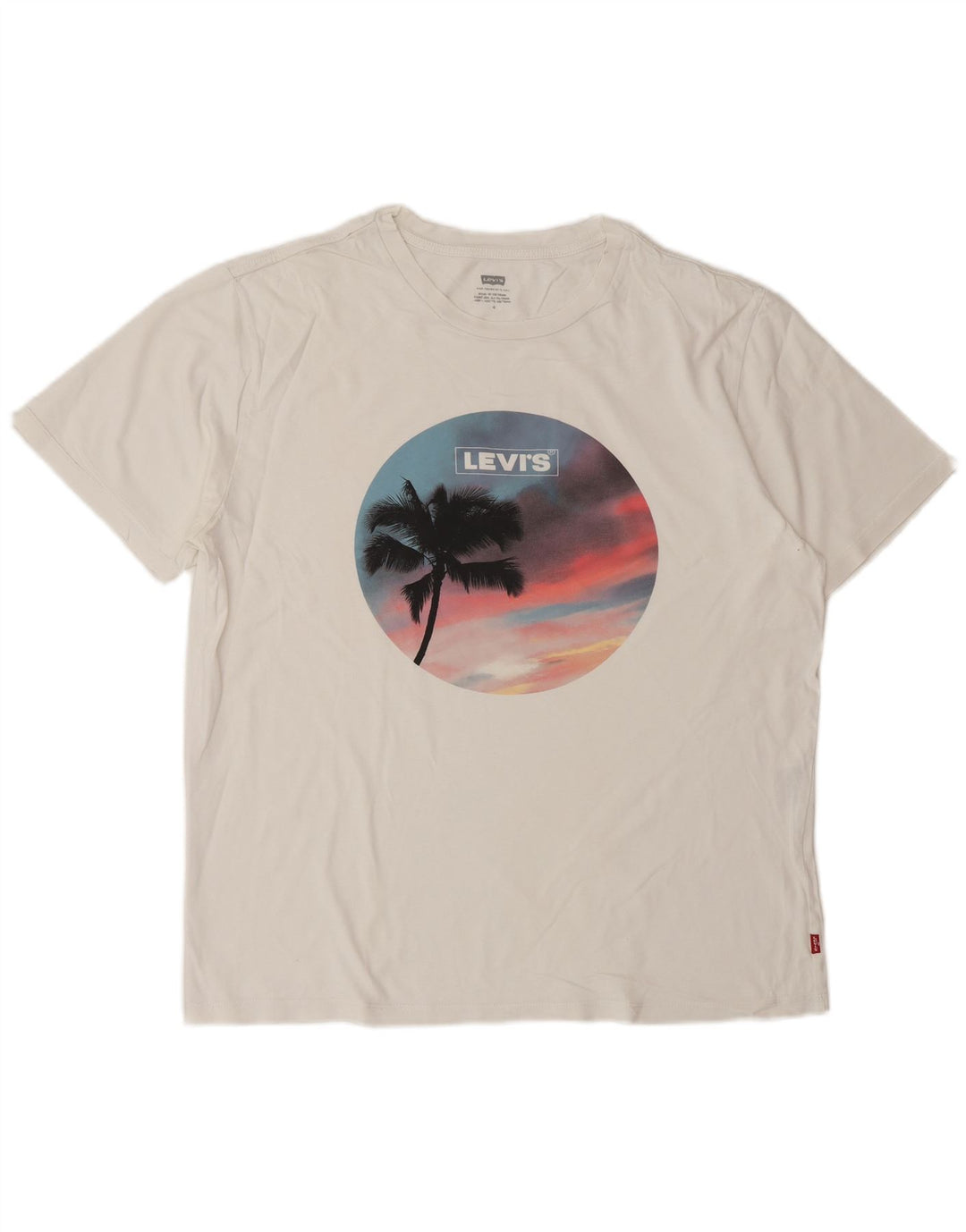 Ανδρικό γραφικό T-shirt Levi's Top Medium White
