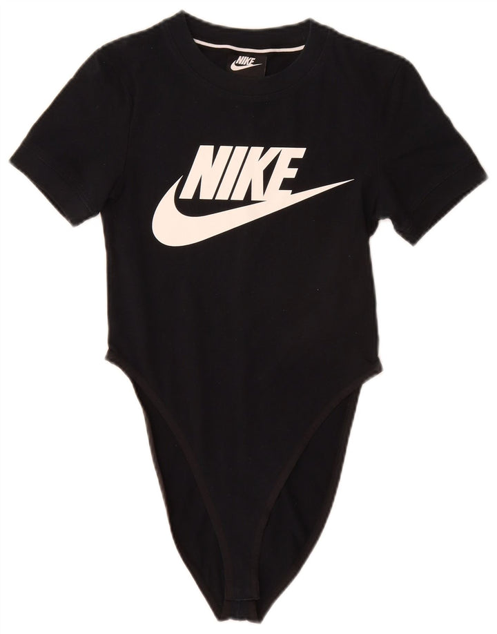 Γυναικείο γραφικό κορμάκι Nike UK 6 XS Μαύρο βαμβακερό