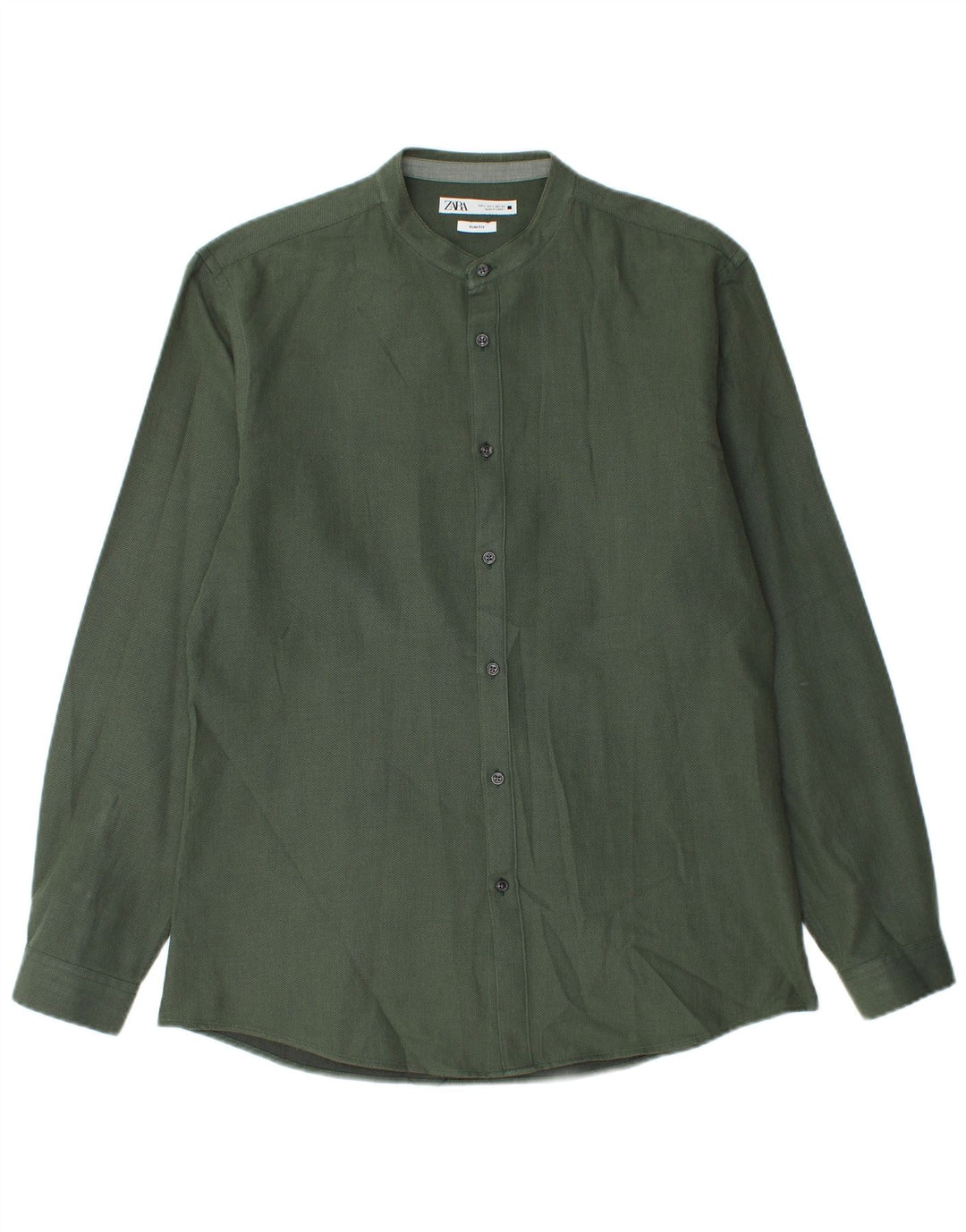 Ανδρικό πουκάμισο Zara Slim Fit Large Green