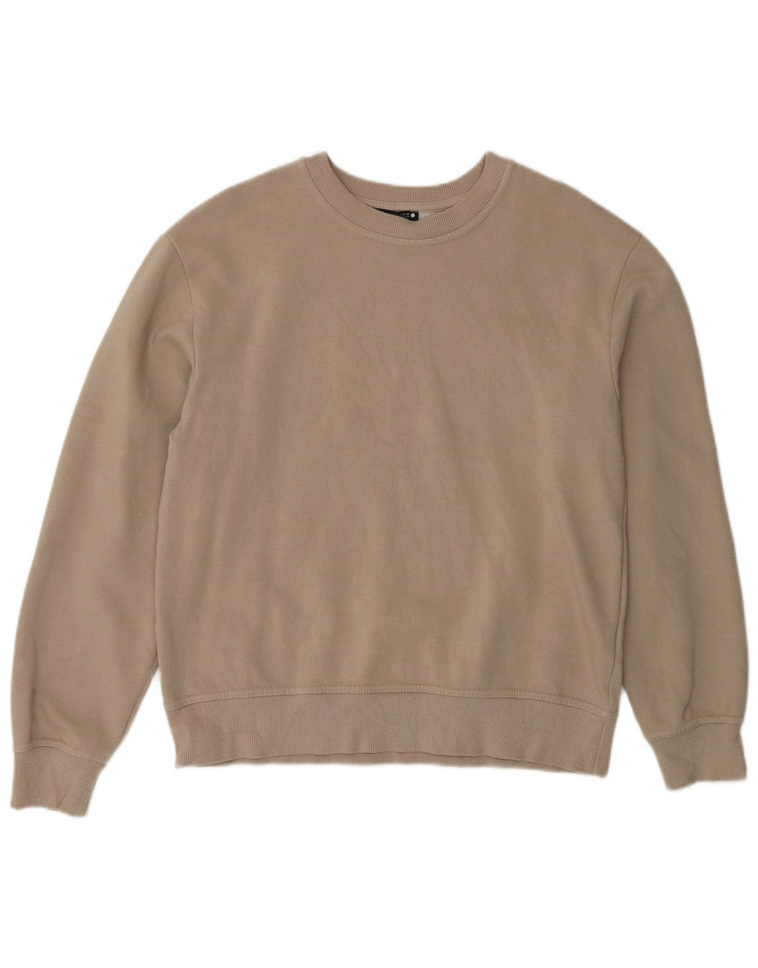 Zara Γυναικείο Φούτερ μεγάλου μεγέθους Jumper UK 10 Small Beige βαμβακερό