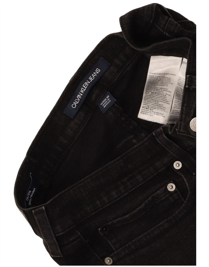 CALVIN KLEIN Ανδρικό Moulante Skinny Jeans W31 L30 Γκρι βαμβακερό