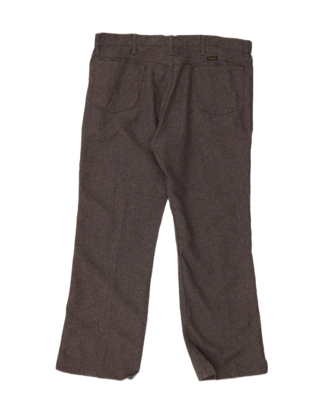 WRANGLER Mens Straight Casual Trousers W40 L30 Grey Polyester Vintage Wrangler and Second-Hand Wrangler from Messina Hembry 