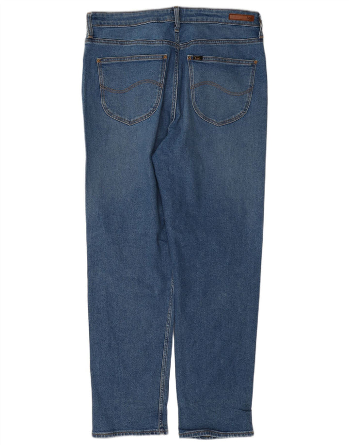 Lee Mens Carol Straight Jeans W33 L29 Μπλε βαμβακερό