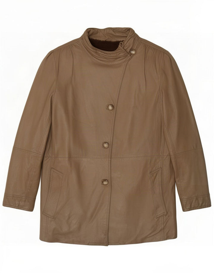 Vintage Γυναικείο Shearling Jacket UK 14 Medium Khaki