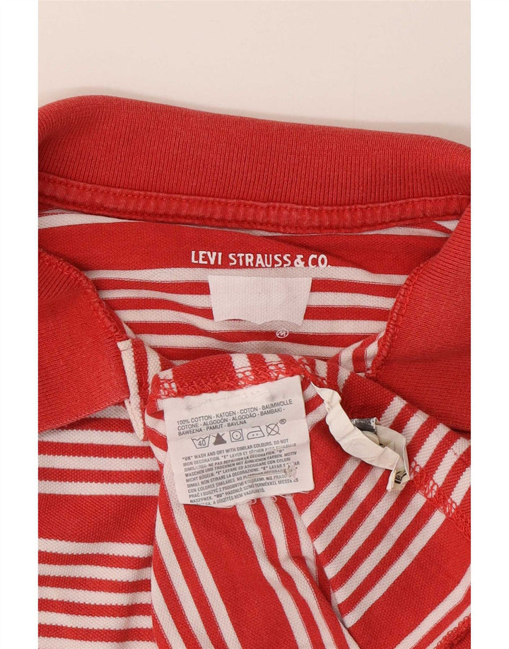 Ανδρικό πουκάμισο πόλο Levi's Βαμβακερό μεσαίο κόκκινο ριγέ