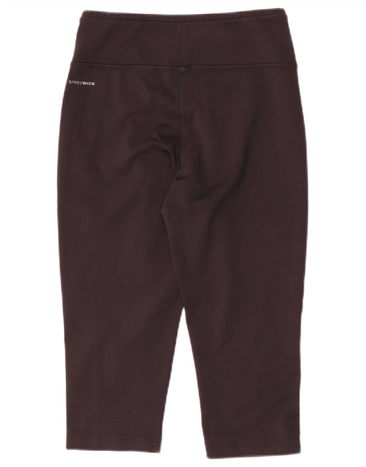 Reebok Γυναικεία Κάπρι Κολάν UK 8/10 Μικρός Μαύρος Πολυεστέρας
