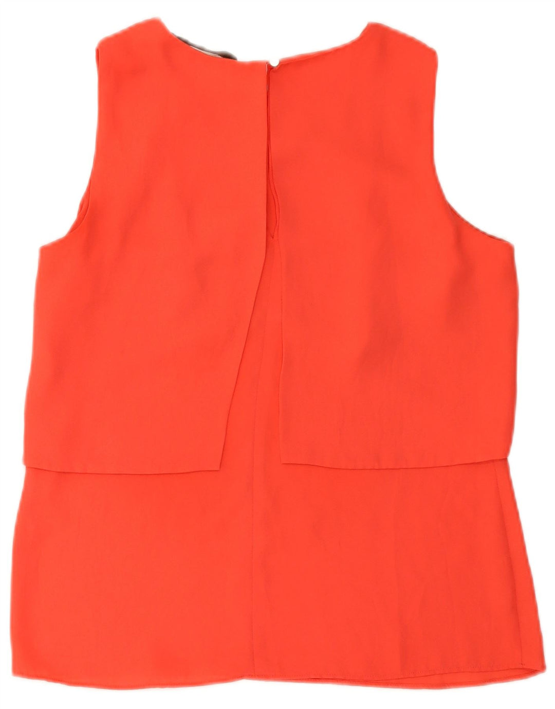 Zara Γυναικεία Αμάνικη Μπλούζα Τοπ UK 12 Medium Orange