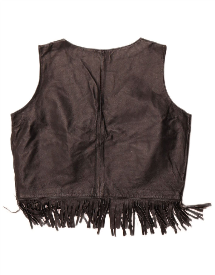 WOODPECKER Γυναικεία Casual Collection Crop Top EU 42 Μεσαίο μαύρο δέρμα