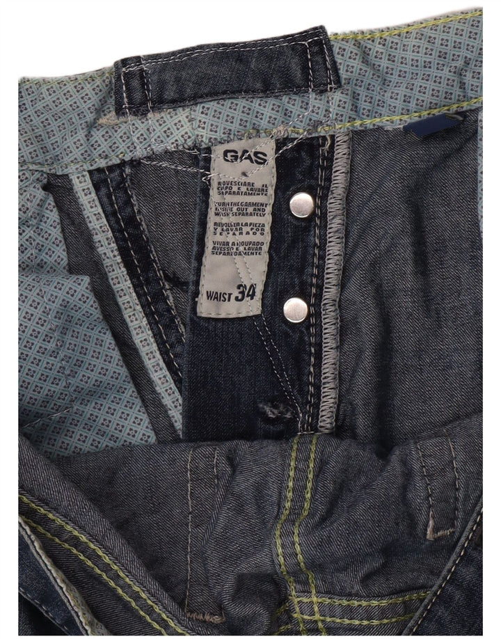 Ανδρικό τζιν σορτς Gas W34 Large Blue
