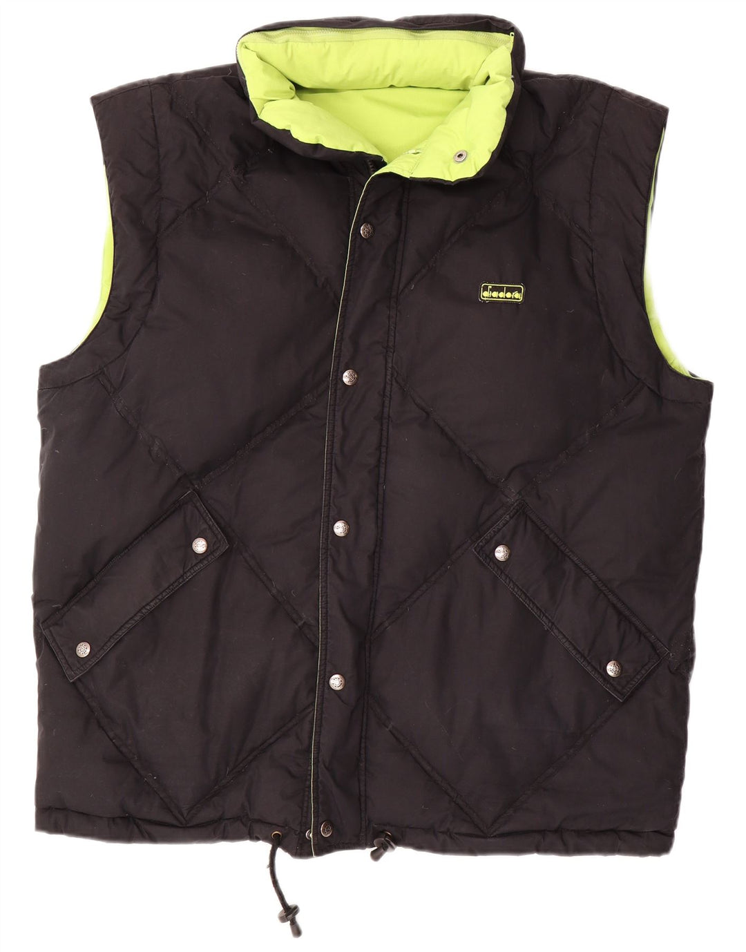 DIADORA Ανδρική Loose Fit Reversible Padded Gilet UK 38 Medium Green