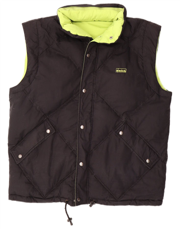 DIADORA Ανδρική Loose Fit Reversible Padded Gilet UK 38 Medium Green