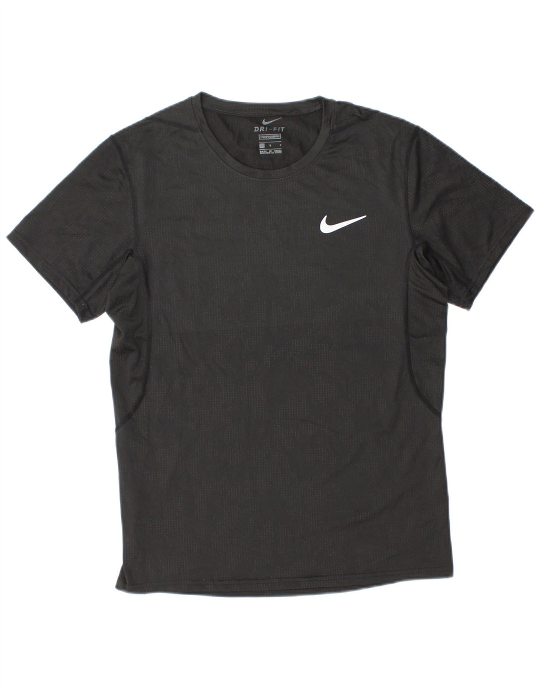 NIKE Womens Dri Fit T-Shirt Top UK 14 Large Black