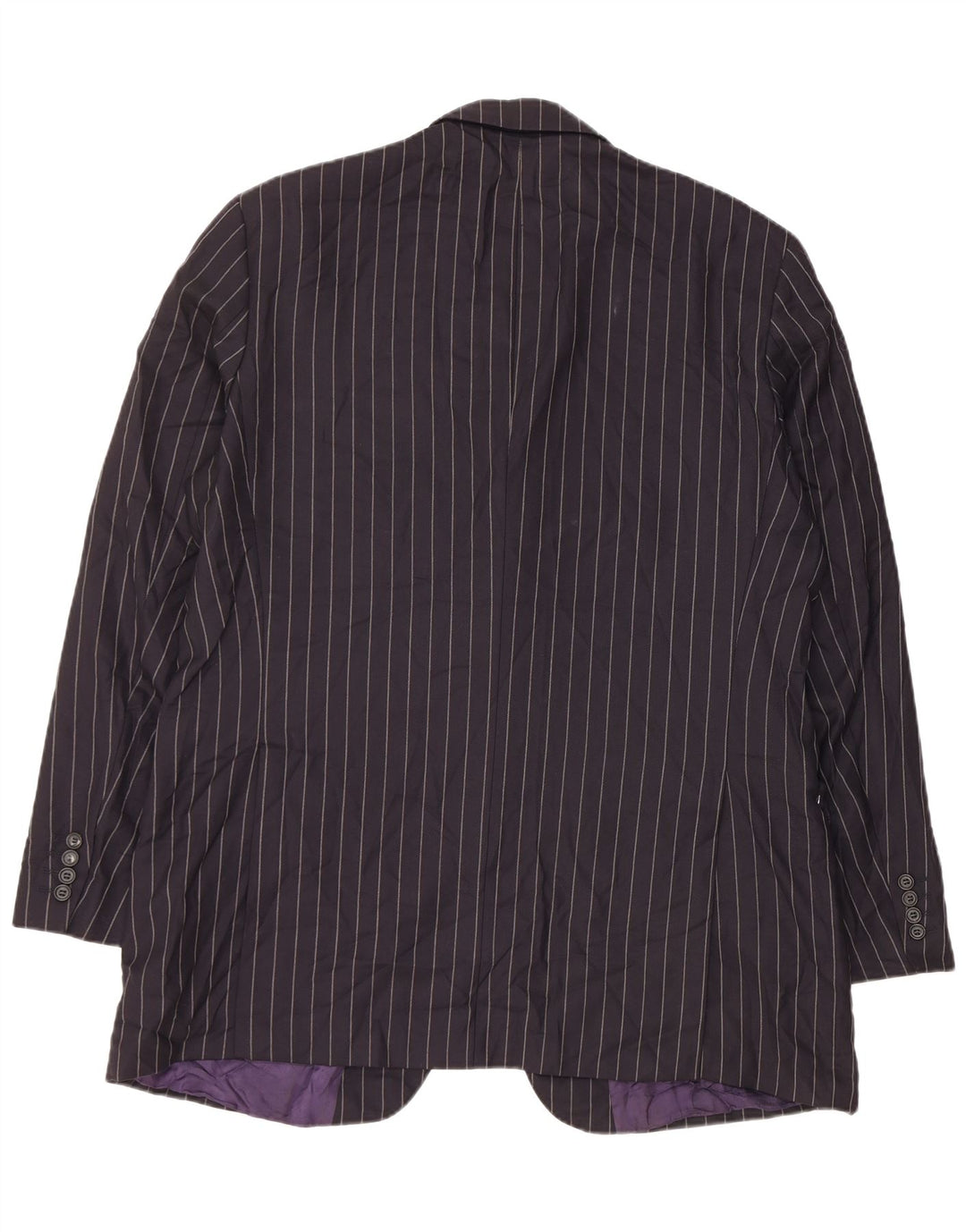 Marks & Spencer Ανδρικό μπουφάν σακάκι με 3 κουμπιά UK 44 2XL Navy Blue Pinstripe