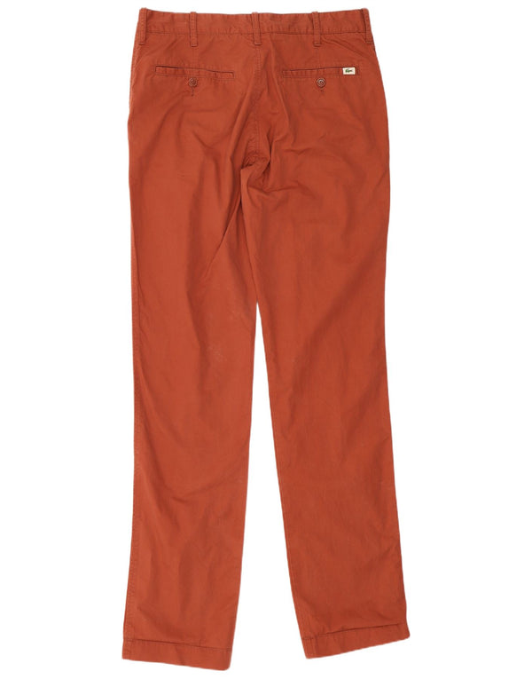 Ανδρικό ίσιο παντελόνι Chino Lacoste Μέγεθος 40 Medium W32 L34 Καφέ βαμβακερό