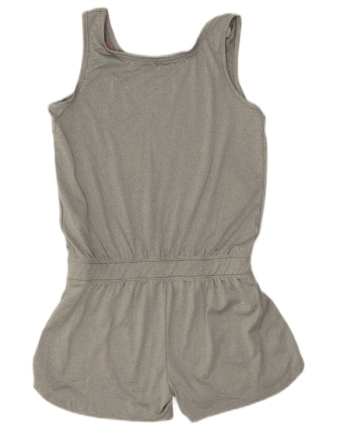 Reebok Girls Graphic Αμάνικο Playsuit 14-15 Years XL Grey Polyester