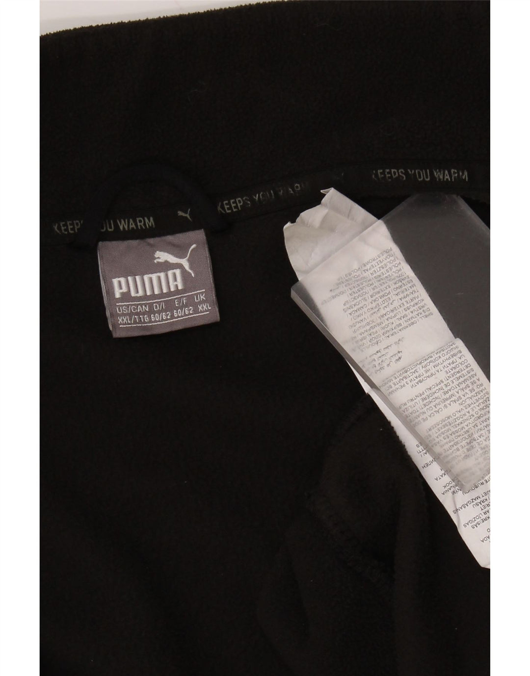 PUMA Ανδρικό Fleece Jacket 2XL Μαύρο Πολυεστέρας