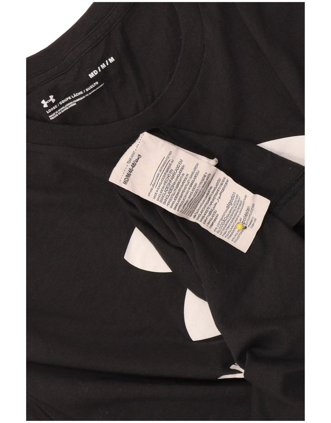 Ανδρικό γραφικό μπλουζάκι Under Armour Top Μεσαίο μαύρο βαμβακερό