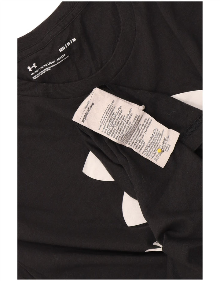 Ανδρικό γραφικό μπλουζάκι Under Armour Top Μεσαίο μαύρο βαμβακερό