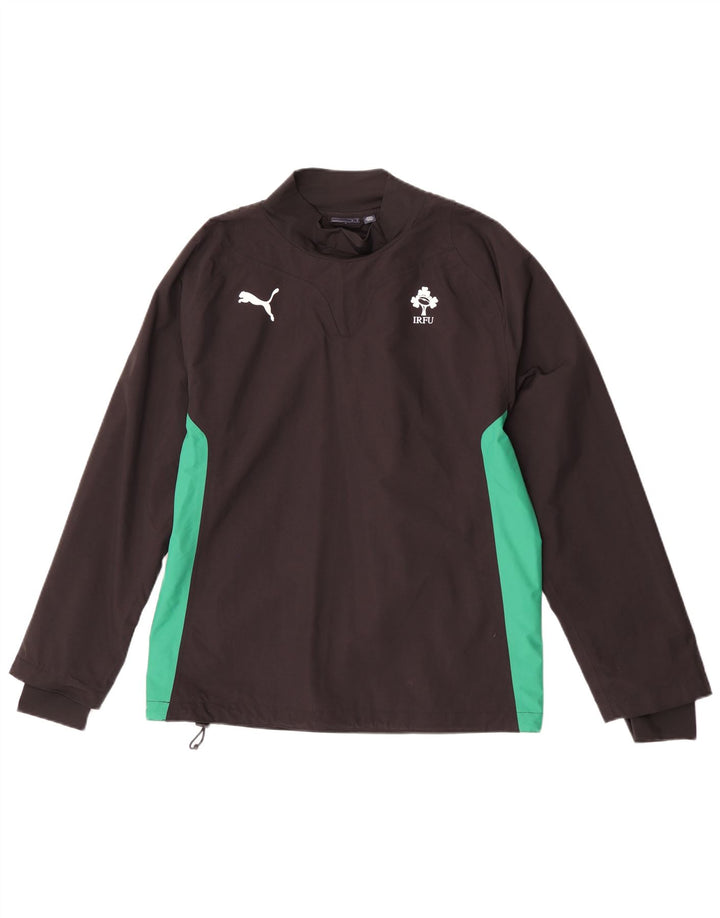 Puma Ανδρική φόρμα πουλόβερ IRFU Top Medium Black Colourblock Nylon