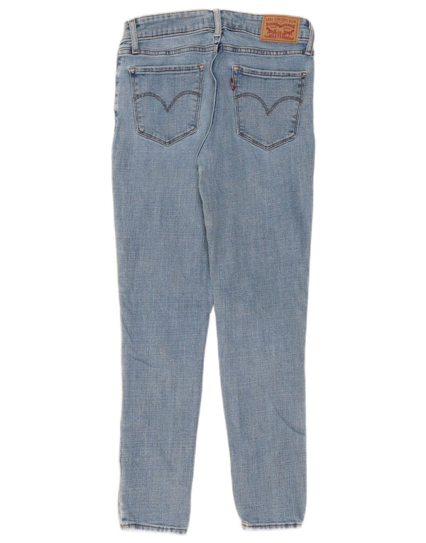 Levi's Womens 711 Skinny Jeans W26 L26 Blue Cotton