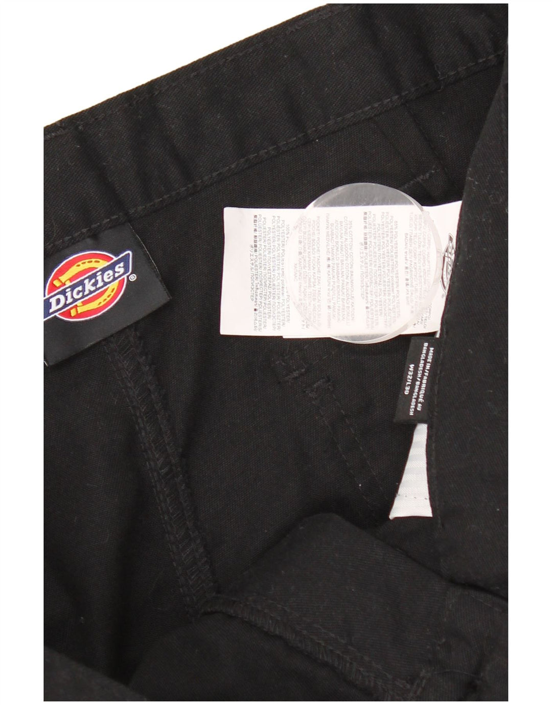 Ανδρικό ίσιο παντελόνι Cargo Dickies W32 L30 Μαύρο πολυεστέρα