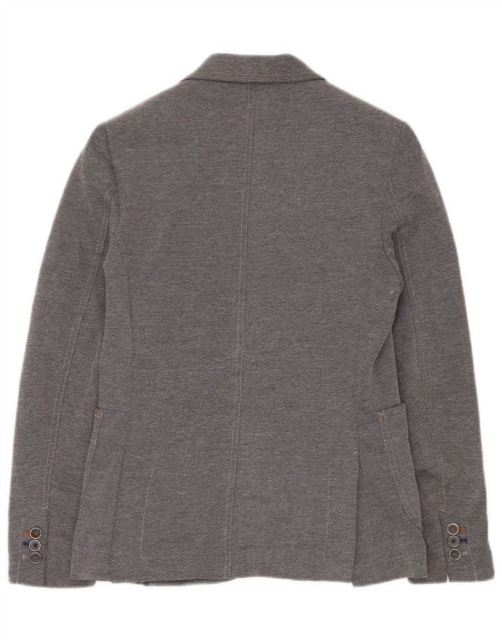 Zara Ανδρικό μπουφάν μπλέιζερ με 2 κουμπιά EU 46 Small Grey Polyester