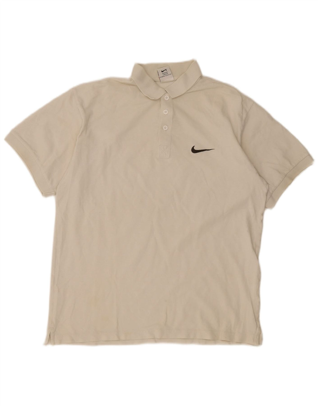Ανδρικό μπλουζάκι πόλο Nike UK 39/41, μεσαίο λευκό