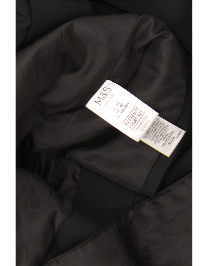 Marks & Spencer Γυναικεία καμπαρντίνα UK 12 Medium Black Polyester