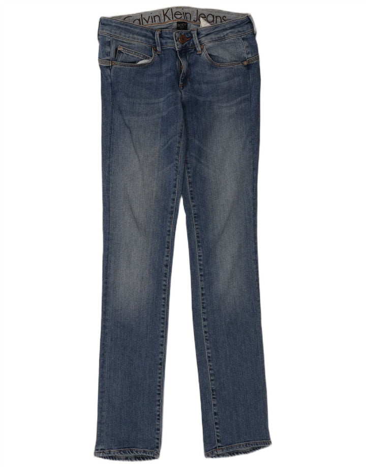 CALVIN KLEIN Γυναικείο Slim Jeans W27 L33 Μπλε βαμβακερό