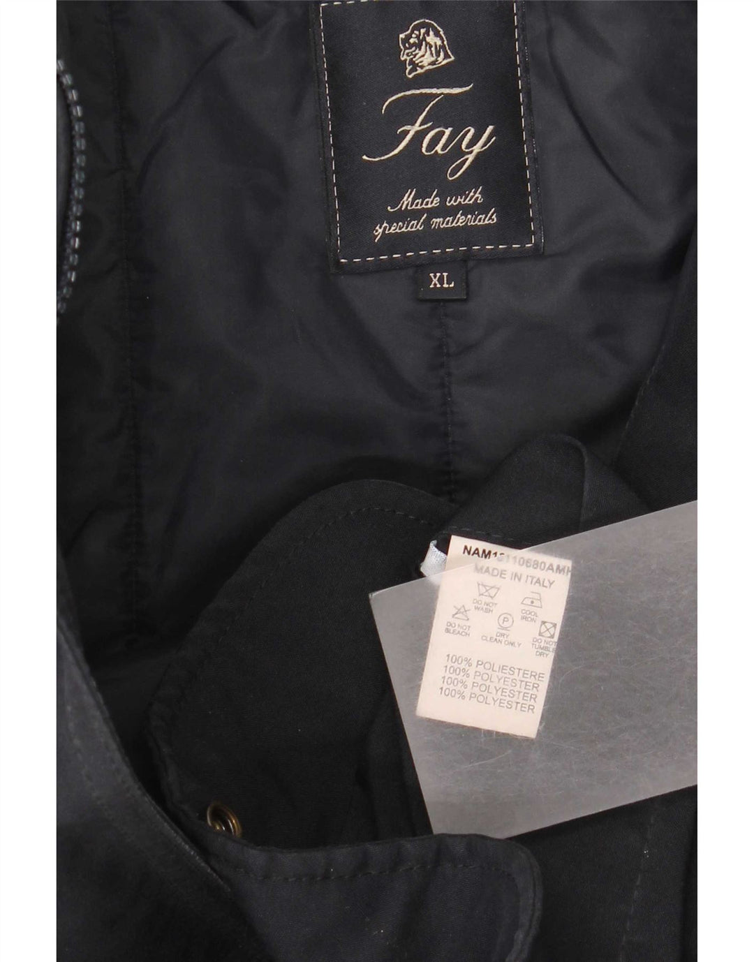 Ανδρικό παλτό Fay Windbreaker UK 42 XL Navy Blue Polyester