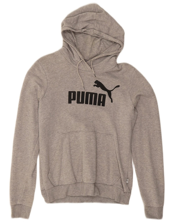 Γυναικεία κουκούλα με γραφικά Puma UK 12 Medium Grey Flecked