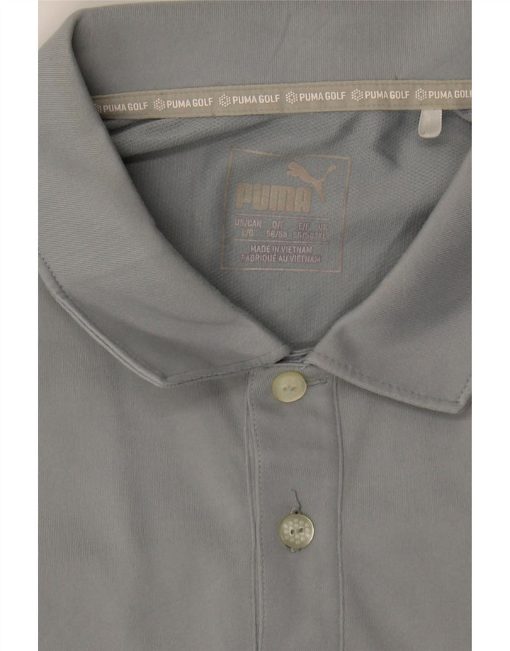 PUMA Mens Polo Shirt XL Grey Polyester Vintage Puma and Second-Hand Puma from Messina Hembry 