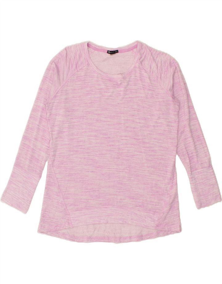 CHAMPION Womens Sweatshirt Jumper UK 16 Large Pink Rayon Vintage Champion and Second-Hand Champion from Messina Hembry 