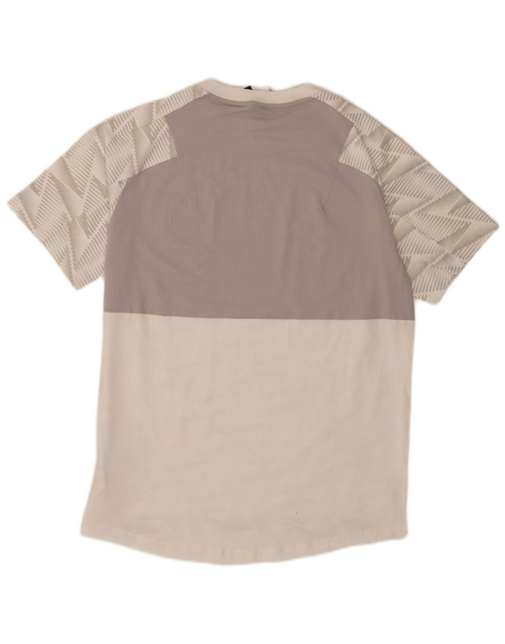Ανδρικό T-Shirt Adidas Top Μεσαίο λευκό γεωμετρικό βαμβάκι