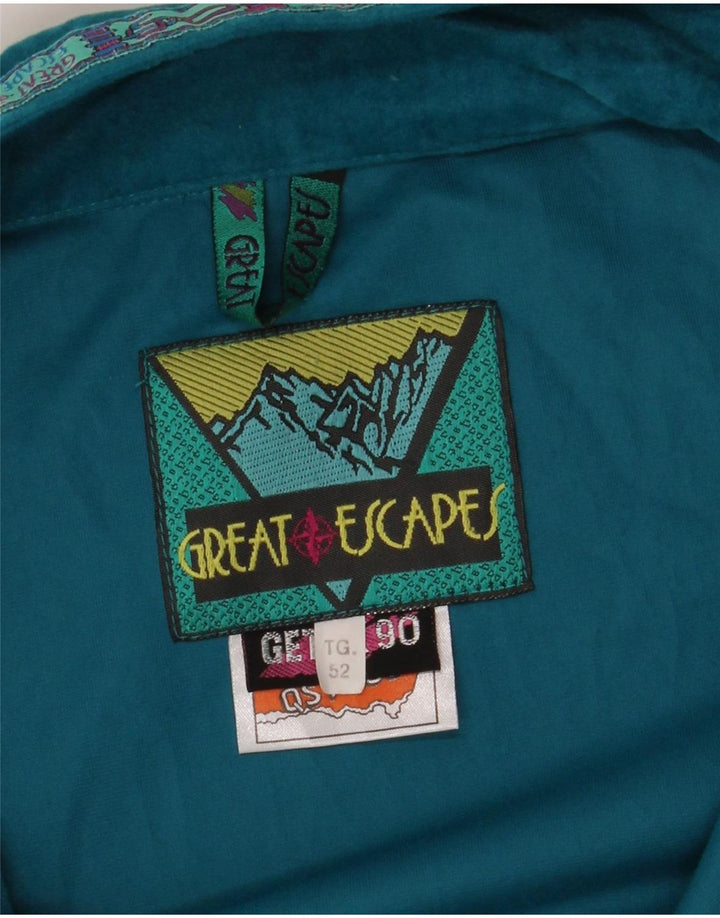 Great Escapes Ανδρική φόρμα πουλόβερ Top Jacket IT 52 Large Turquoise