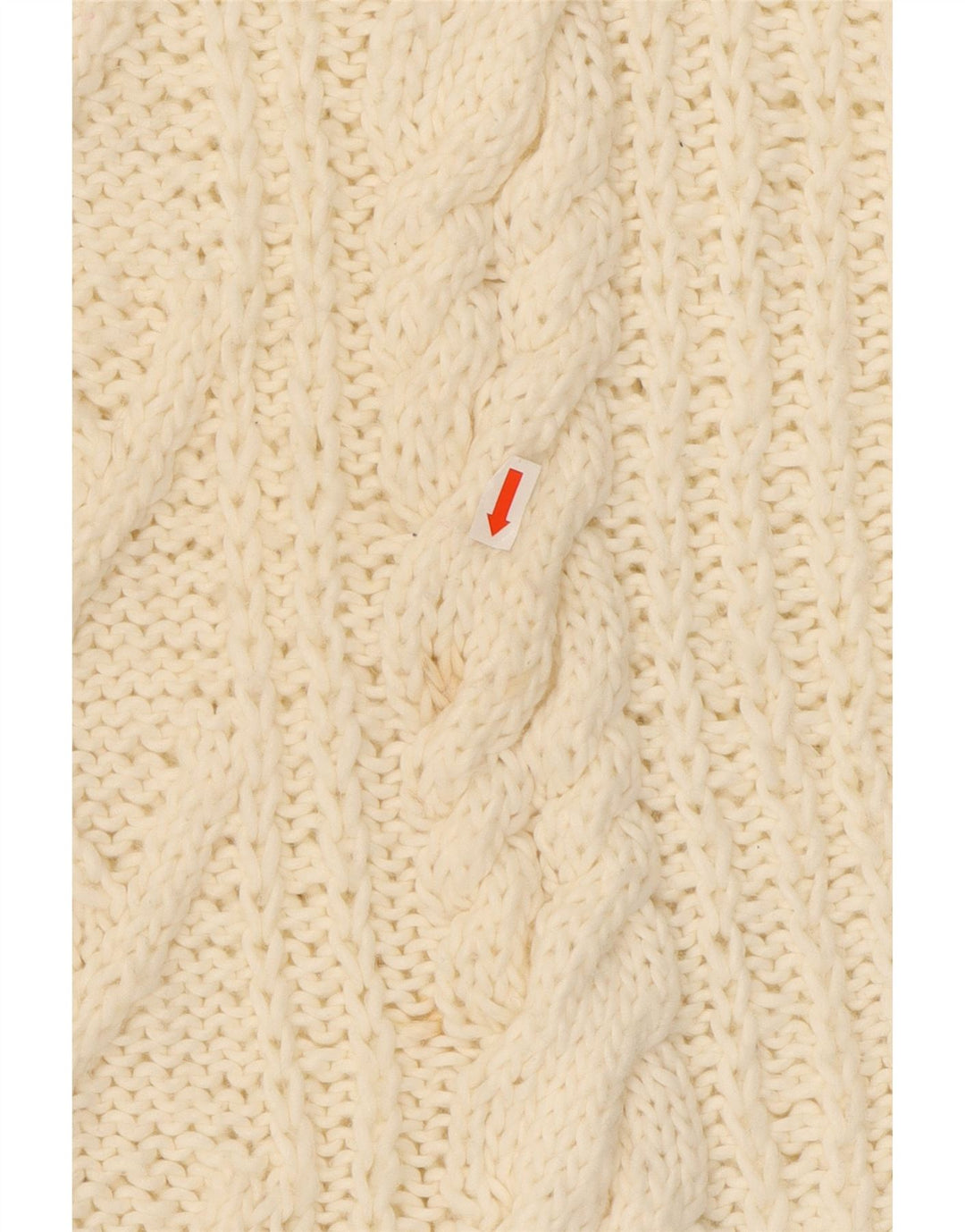 Γυναικείο πουλόβερ με λαιμό χελώνα VINTAGE UK 16 Large Off White