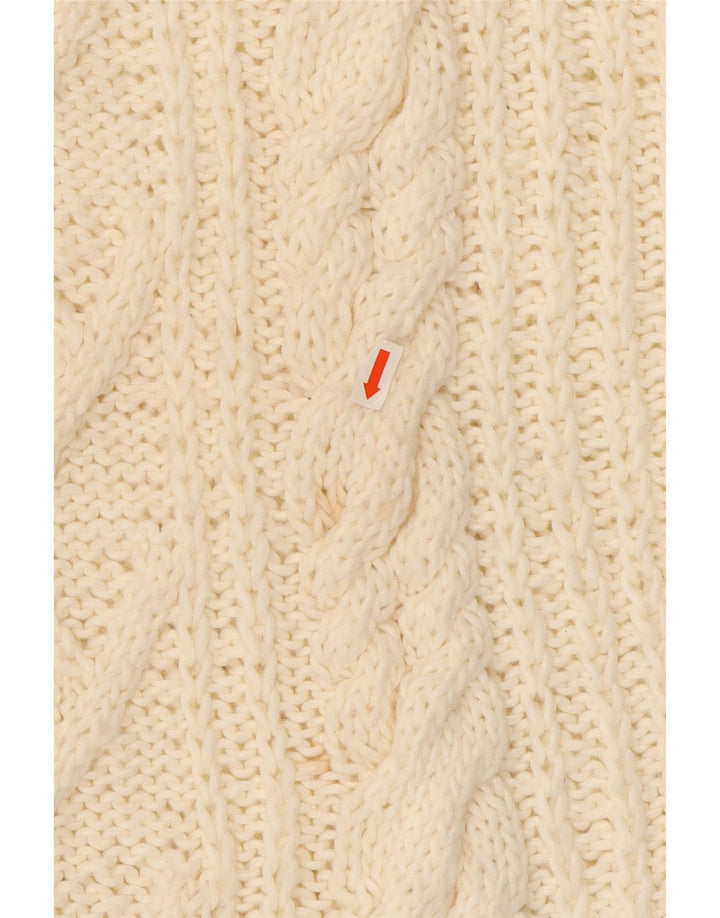 Γυναικείο πουλόβερ με λαιμό χελώνα VINTAGE UK 16 Large Off White