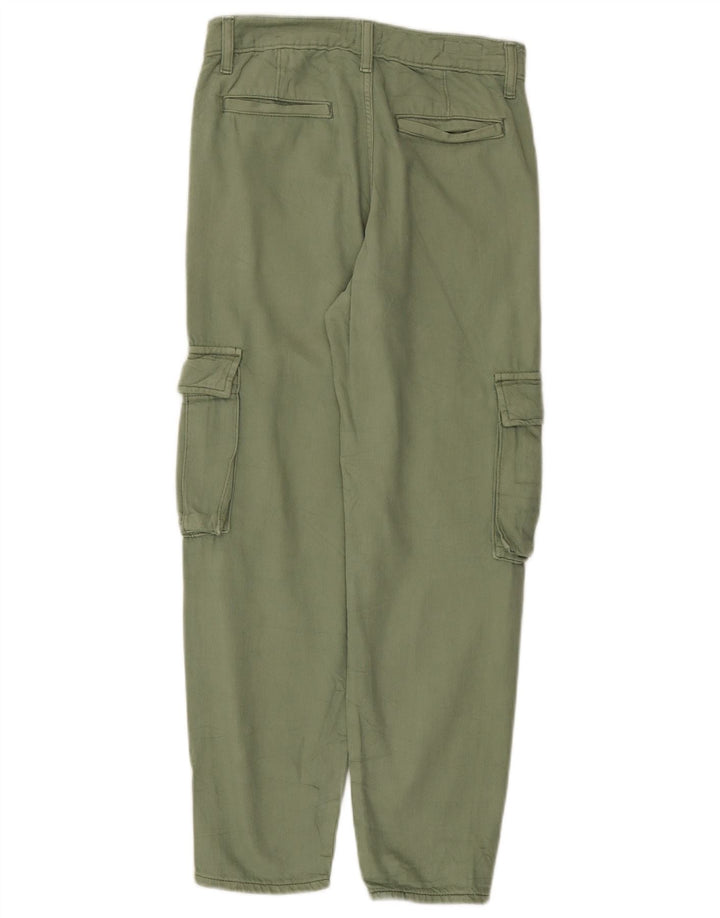 Γυναικείο ίσιο παντελόνι Cargo Levi's W23 L26 Πράσινο βαμβακερό