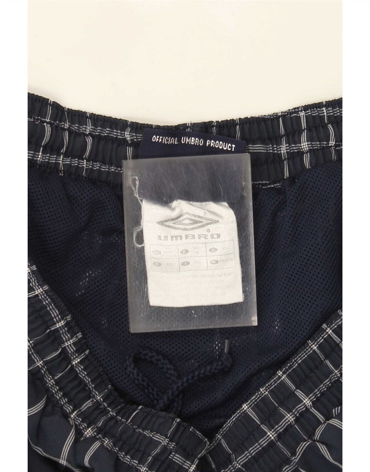 Ανδρικό σορτς κολύμβησης Umbro 2XL Navy Blue Check Polyester