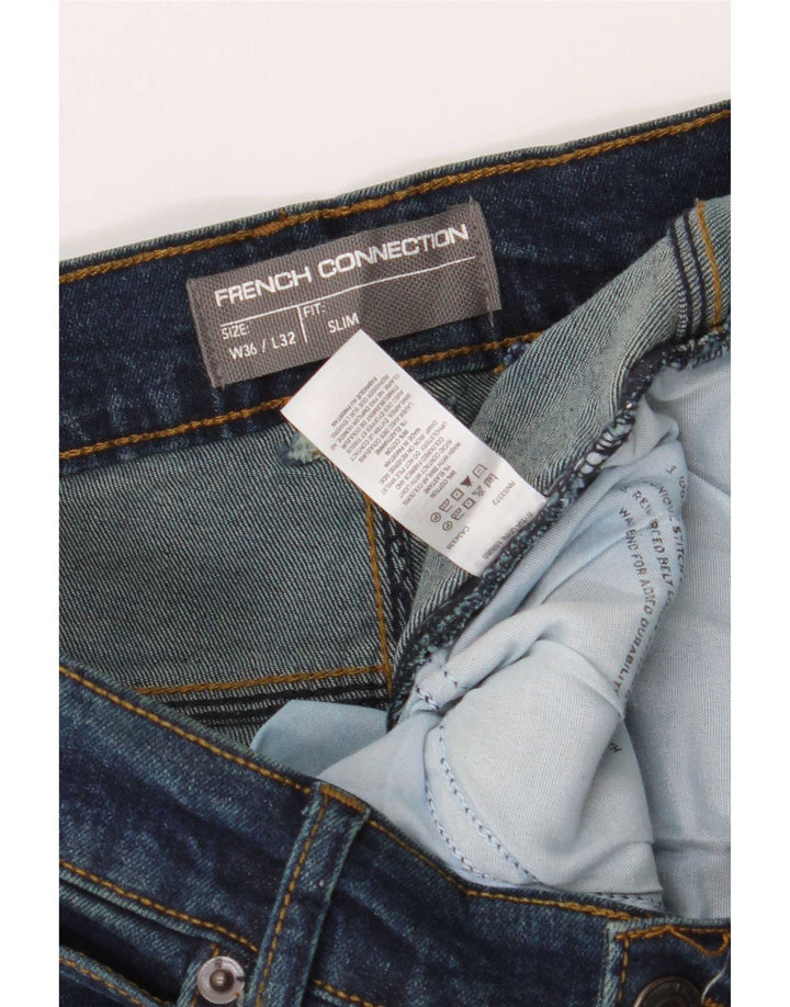 French Connection Ανδρικό Slim Jeans W36 L32 Navy Blue Cotton