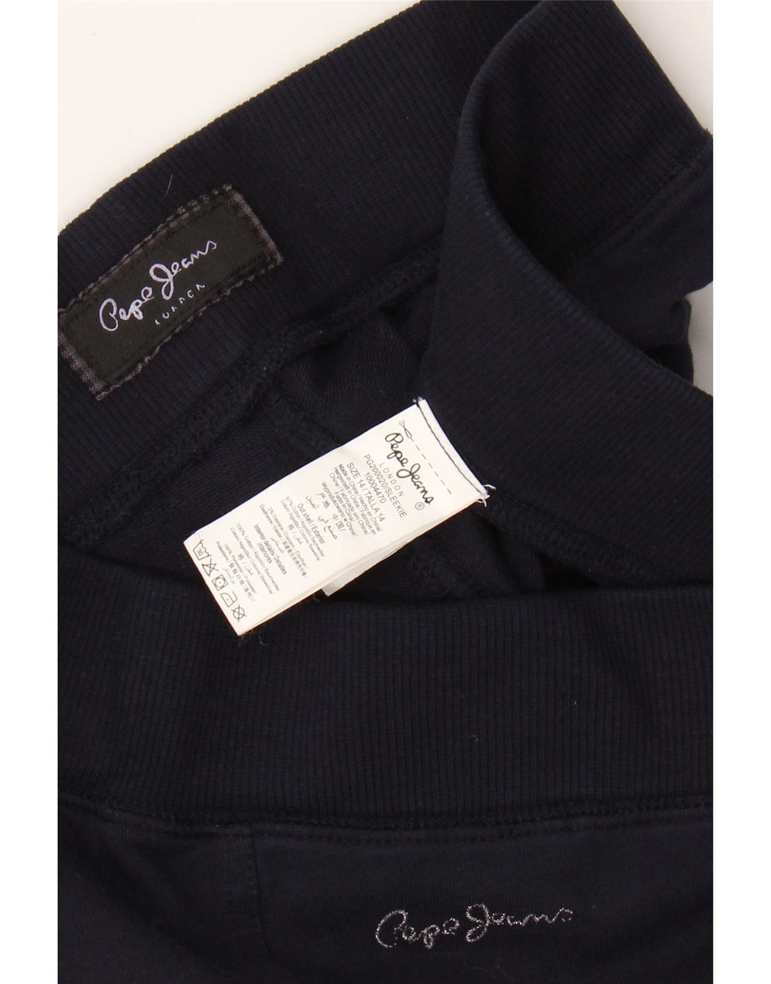 Γυναικεία αθλητική φόρμα PEPE JEANS Παντελόνι UK 14 Medium Navy Blue Cotton