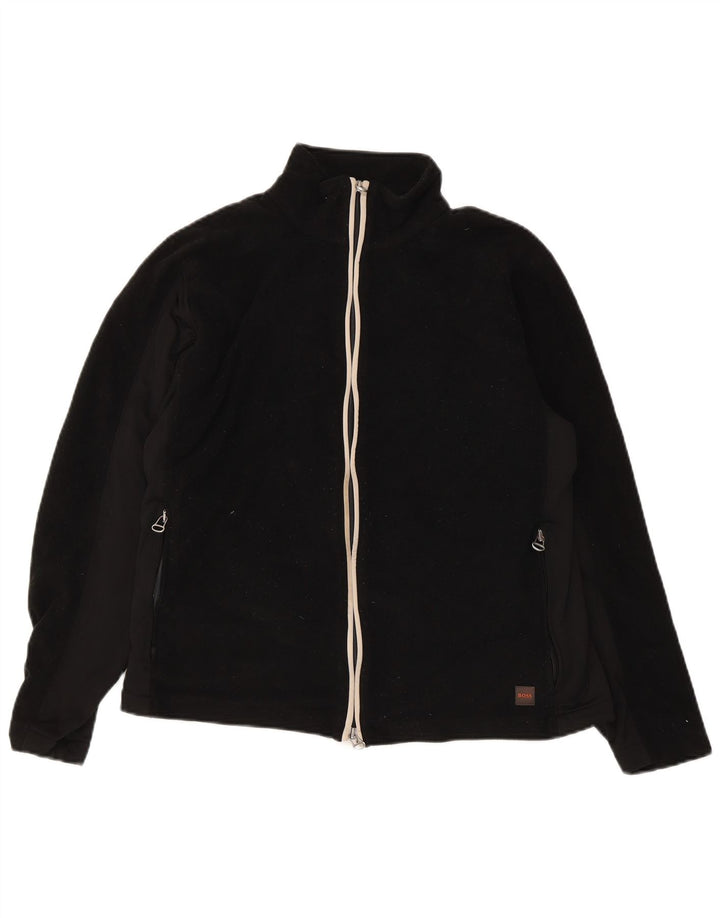 Hugo Boss Γυναικείο Fleece Jacket UK 14 Medium Black Polyester