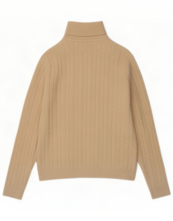 Sun68 Γυναικείο πουλόβερ με ρολό λαιμόκοψη UK 14 Medium Off White Wool