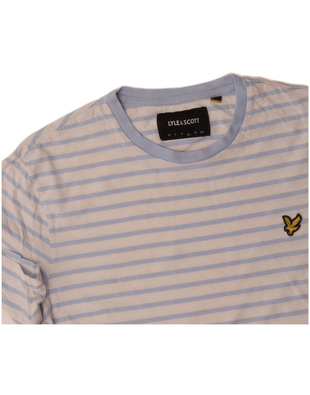 Γυναικείο T-Shirt LYLE & SCOTT Top μεγάλο λευκό ριγέ βαμβακερό