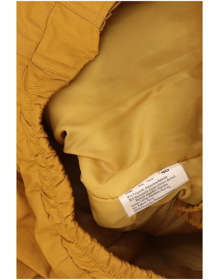 Vintage γυναικείο υπερμεγέθη Bomber Jacket EU 40 Medium Yellow Polyester