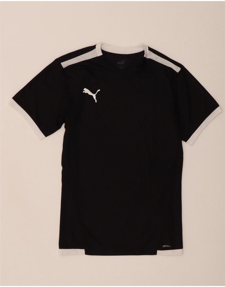 Ανδρικό T-Shirt Puma Top Small Black Colourblock Πολυεστέρας