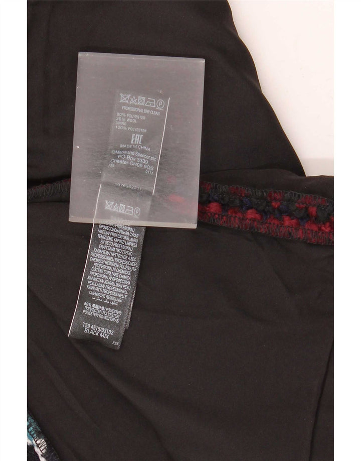 Marks & Spencer Γυναικεία μίνι φούστα UK 16 μεγάλη W34 πολύχρωμη επιταγή