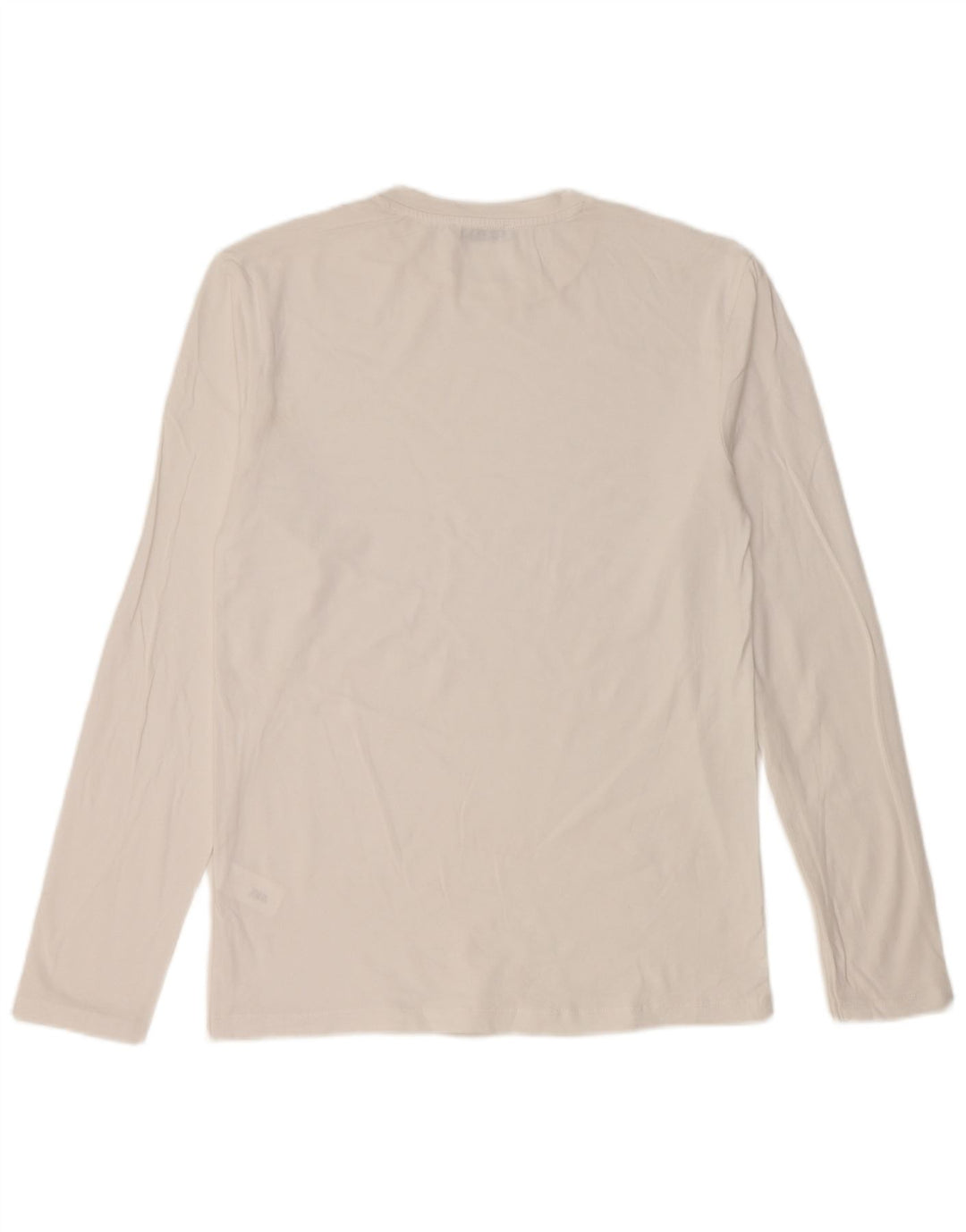 Ανδρικό τοπ Zara μακρυμάνικο μεσαίο λευκό βαμβακερό